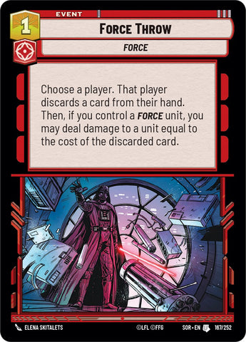 Force Throw (167/252) [Spark of Rebellion] - Card Brawlers | Quebec | Canada | Yu-Gi-Oh!