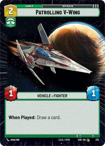 Patrolling V-Wing (Hyperspace) (375) [Spark of Rebellion] - Card Brawlers | Quebec | Canada | Yu-Gi-Oh!