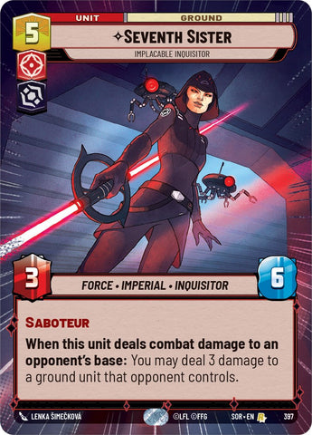 Seventh Sister - Implacable Inquisitor (Hyperspace) (397) [Spark of Rebellion] - Card Brawlers | Quebec | Canada | Yu-Gi-Oh!