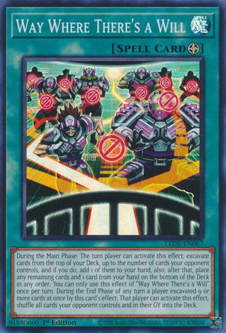 Way Where There's a Will [LEDE-EN067] Super Rare - Card Brawlers | Quebec | Canada | Yu-Gi-Oh!