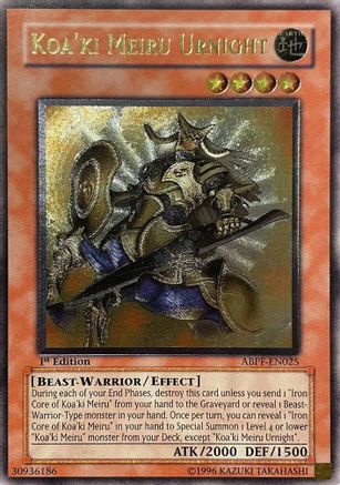 Koa'ki Meiru Urnight [ABPF-EN025] Ultimate Rare – Card Brawlers