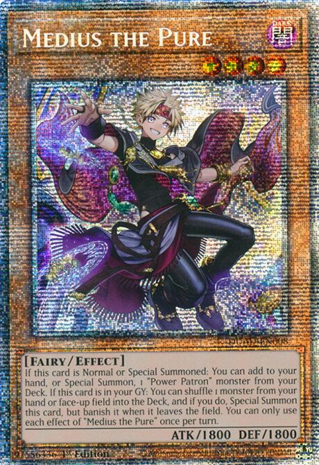 Medius the Pure (Starlight Rare) (DUAD-EN008) Starlight Rare