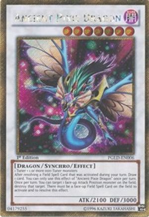 yugioh card ancient fairy dragon Ancient Pixie Dragon [PGLD-EN006] Gold Secret Rare