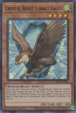 Crystal Beast Cobalt Eagle [BLCR-EN052] Ultra Rare - Card Brawlers | Quebec | Canada | Yu-Gi-Oh!