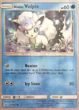 Alolan Vulpix (21/145) (Infinite Force - Diego Cassiraga) [World  Championships 2017]