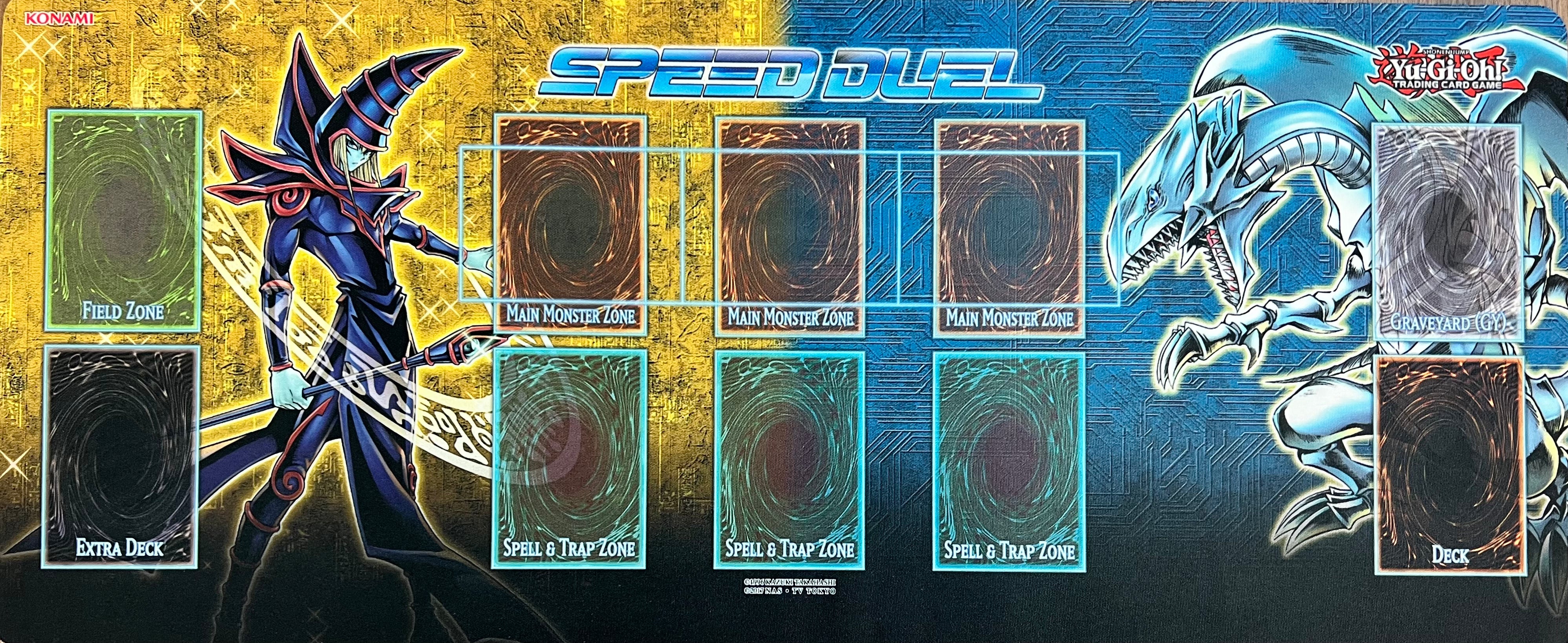 yugioh speed duel dark magician deck Speed Duel Dark Magician & Blue-Eyes Yu-Gi-Oh! Playmat
