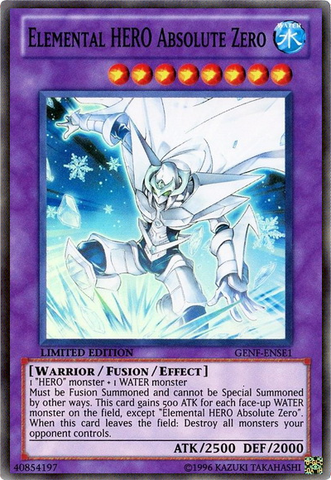 Elemental Hero Absolute Zero [GENF-ENSE1] Super Rare - Card Brawlers | Quebec | Canada | Yu-Gi-Oh!