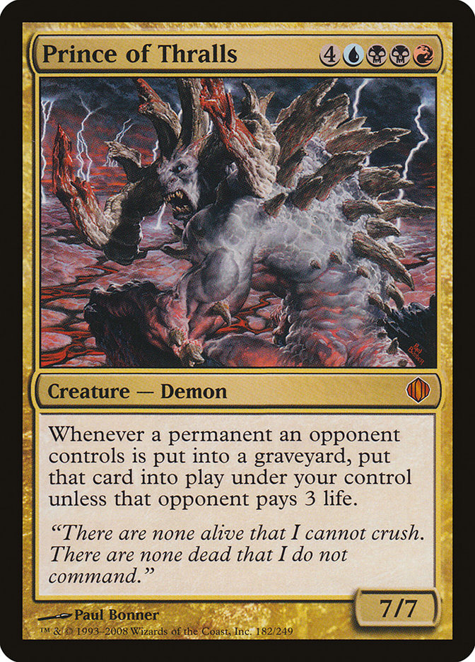Prince of Thralls [Shards of Alara] - Magic: The Gathering - Card Brawlers | Quebec | Canada |