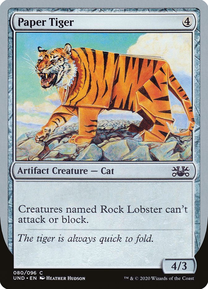Paper Tiger [Unsanctioned] - Magic: The Gathering - Card Brawlers | Quebec | Canada |