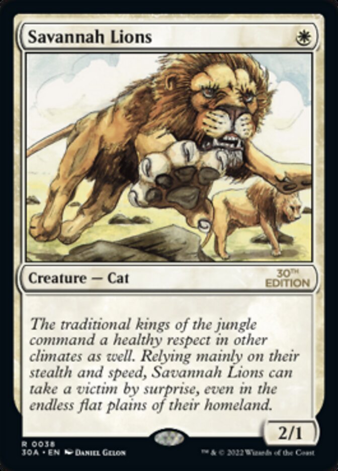 Savannah Lions [30th Anniversary Edition] - Magic: The Gathering - Card Brawlers | Quebec | Canada |