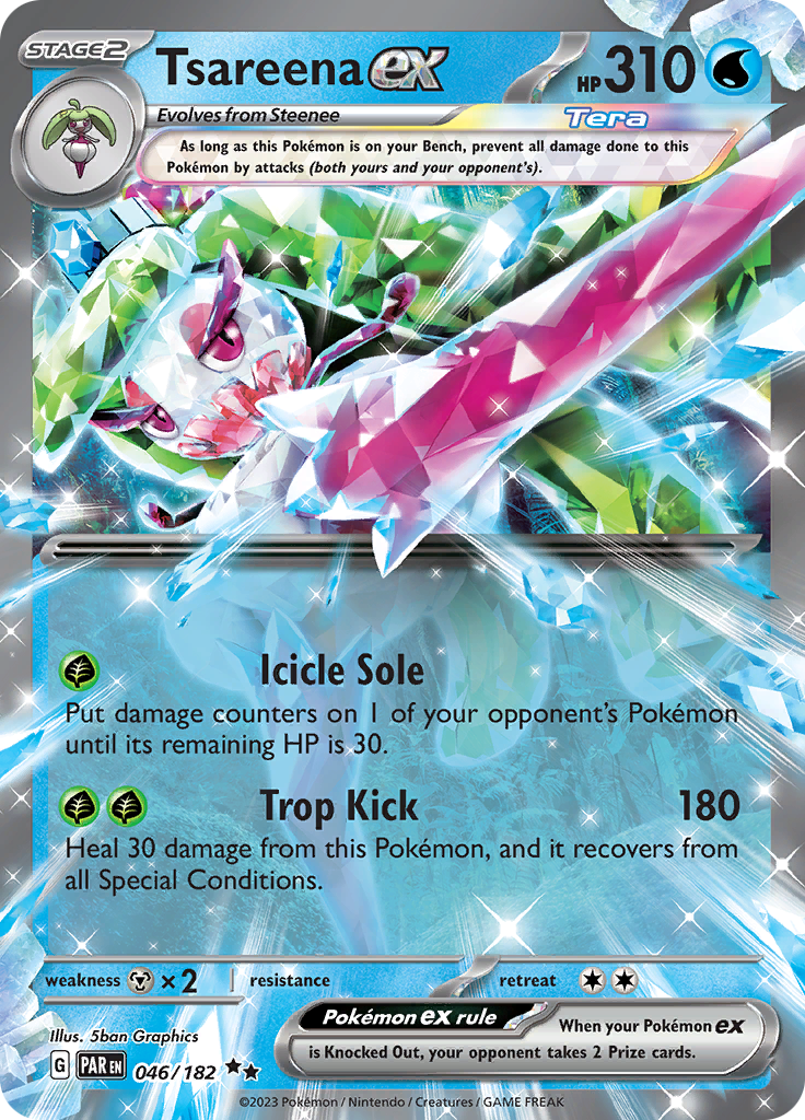 Tsareena ex (046/182) [Scarlet & Violet: Paradox Rift] - Pokémon - Card Brawlers | Quebec | Canada |
