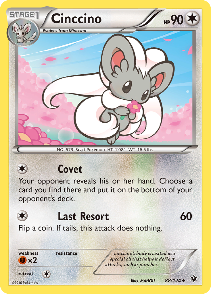 Cinccino (88/124) [XY: Fates Collide] - Pokémon - Card Brawlers | Quebec | Canada |