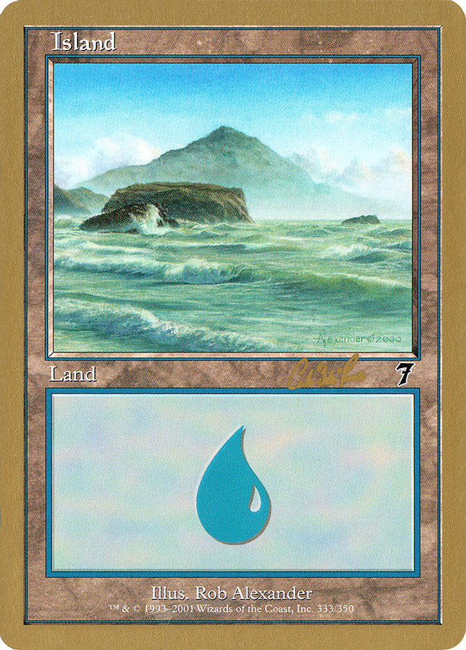Island (cr333) (Carlos Romao) [World Championship Decks 2002] - Magic: The Gathering - Card Brawlers | Quebec | Canada |
