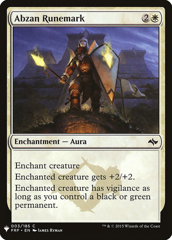 Abzan Runemark [Mystery Booster] - Magic: The Gathering - Card Brawlers | Quebec | Canada |