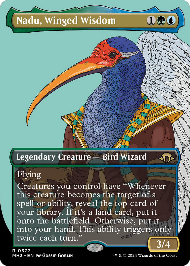 Nadu, Winged Wisdom (Borderless) [Modern Horizons 3] - Magic: The Gathering - Card Brawlers | Quebec | Canada |