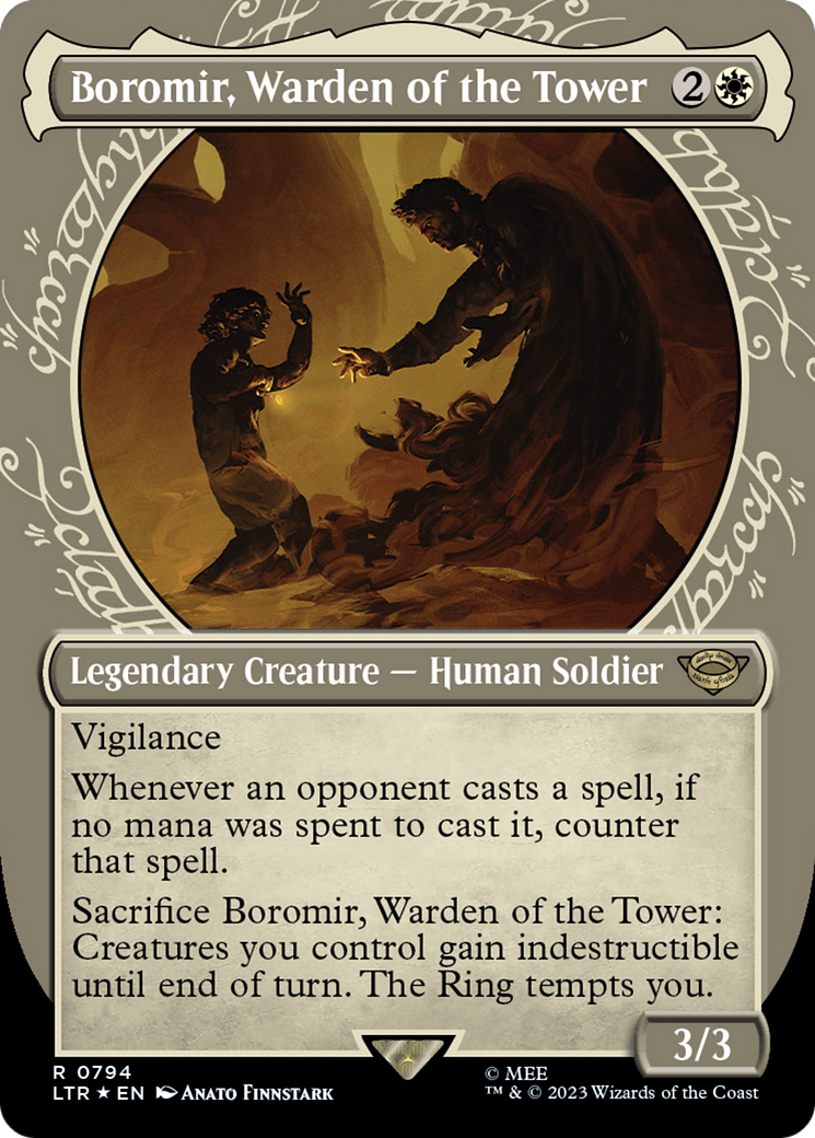 Boromir, Warden of the Tower (Showcase) (Surge Foil) [The Lord of the Rings: Tales of Middle-Earth] - Magic: The Gathering - Card Brawlers | Quebec | Canada |