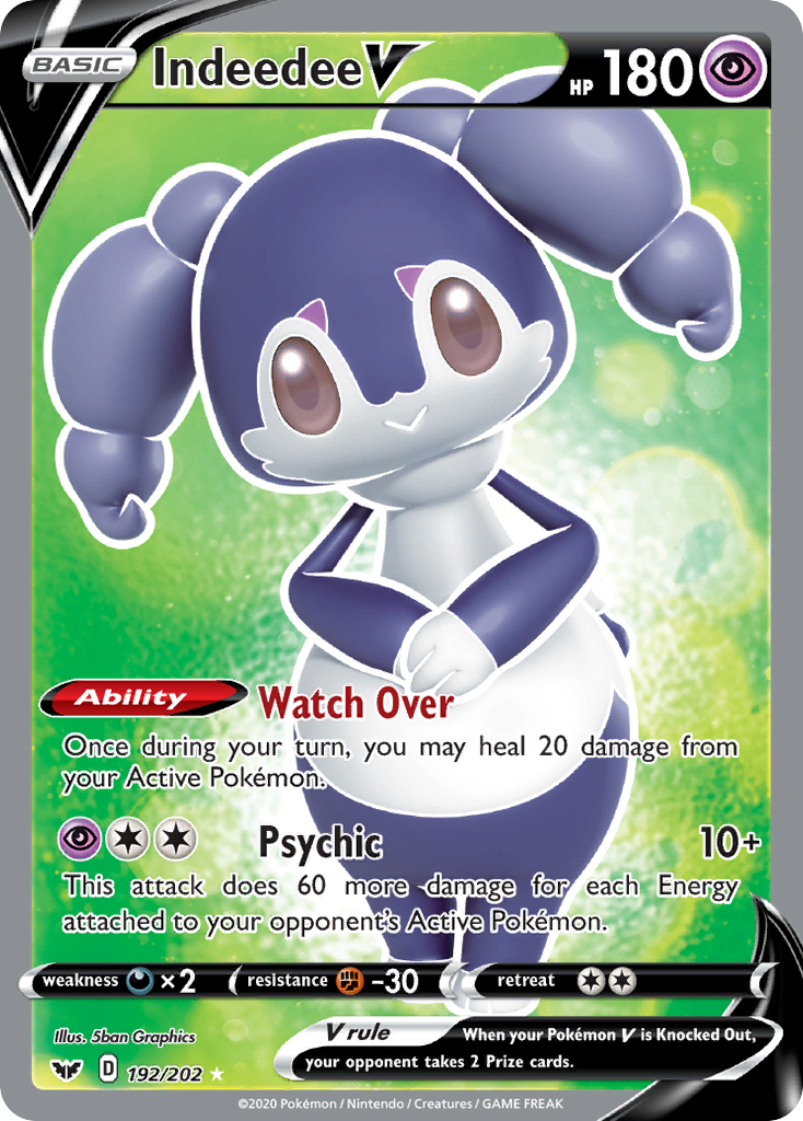 Indeedee V (192/202) [Sword & Shield: Base Set] - Pokémon - Card Brawlers | Quebec | Canada |