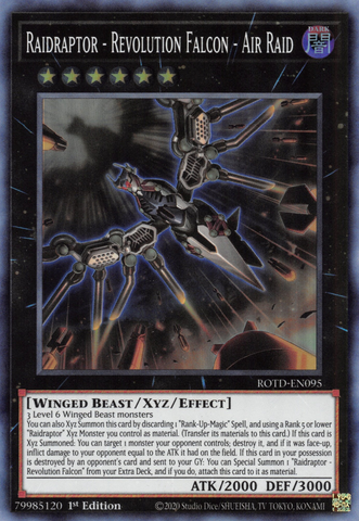 Raidraptor - Revolution Falcon - Air Raid [ROTD-EN095] Super Rare - Yu-Gi-Oh! - Card Brawlers | Quebec | Canada |