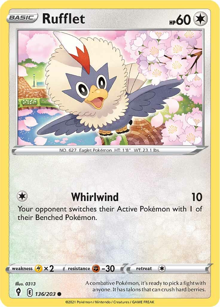 Rufflet (136/203) [Sword & Shield: Evolving Skies] - Pokémon - Card Brawlers | Quebec | Canada |