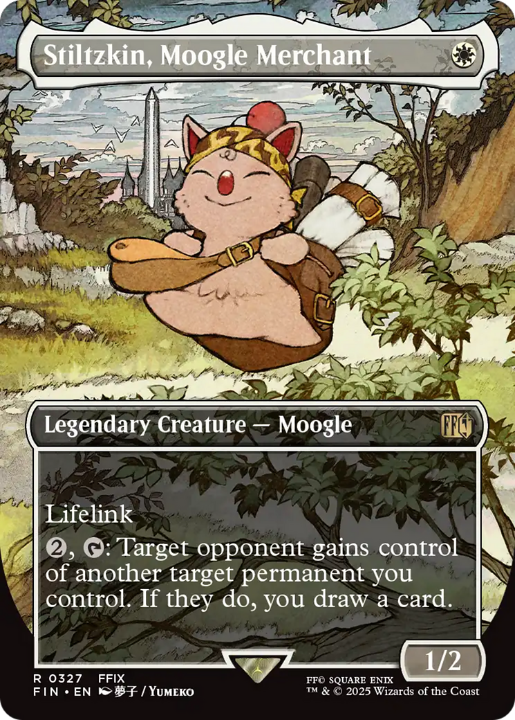 Stiltzkin, Moogle Merchant (Borderless) [FINAL FANTASY] - Magic: The Gathering - Card Brawlers | Quebec | Canada |