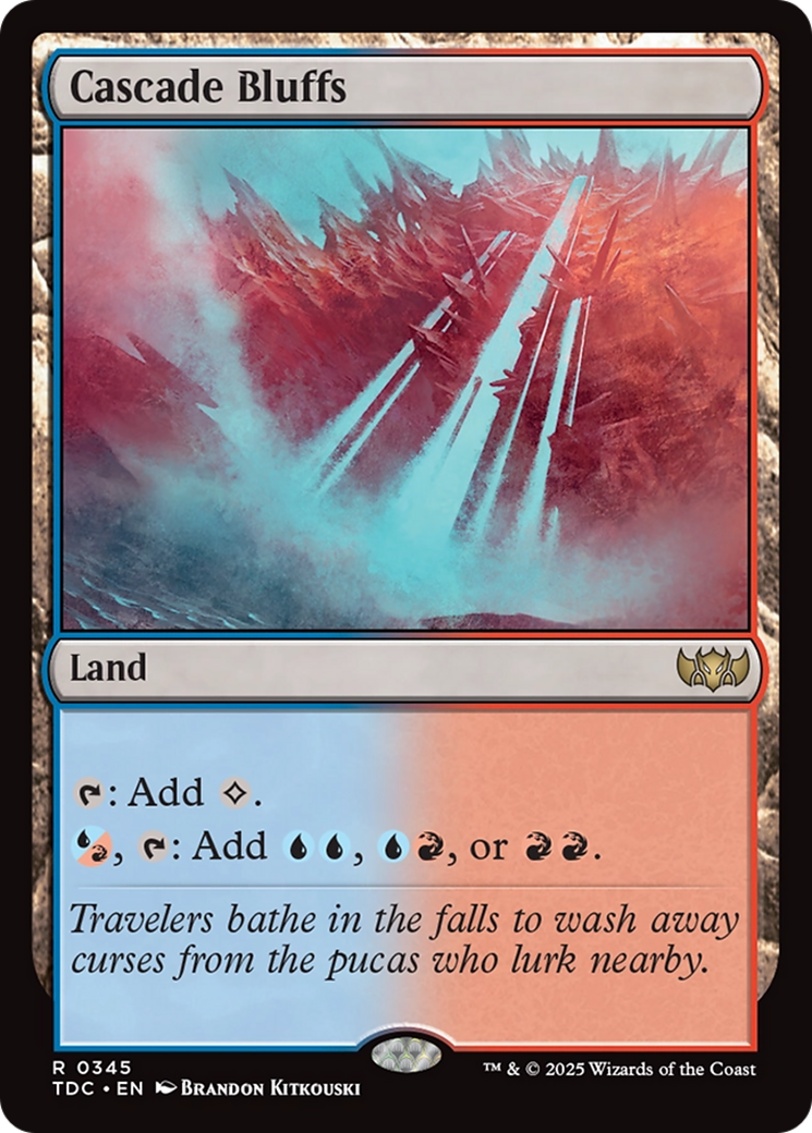 Cascade Bluffs [Tarkir: Dragonstorm Commander] - Magic: The Gathering - Card Brawlers | Quebec | Canada |