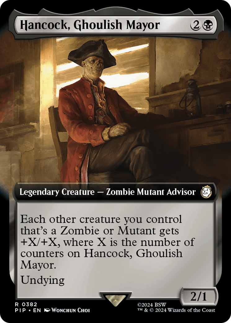Hancock, Ghoulish Mayor (Extended Art) [Fallout] - Magic: The Gathering - Card Brawlers | Quebec | Canada |