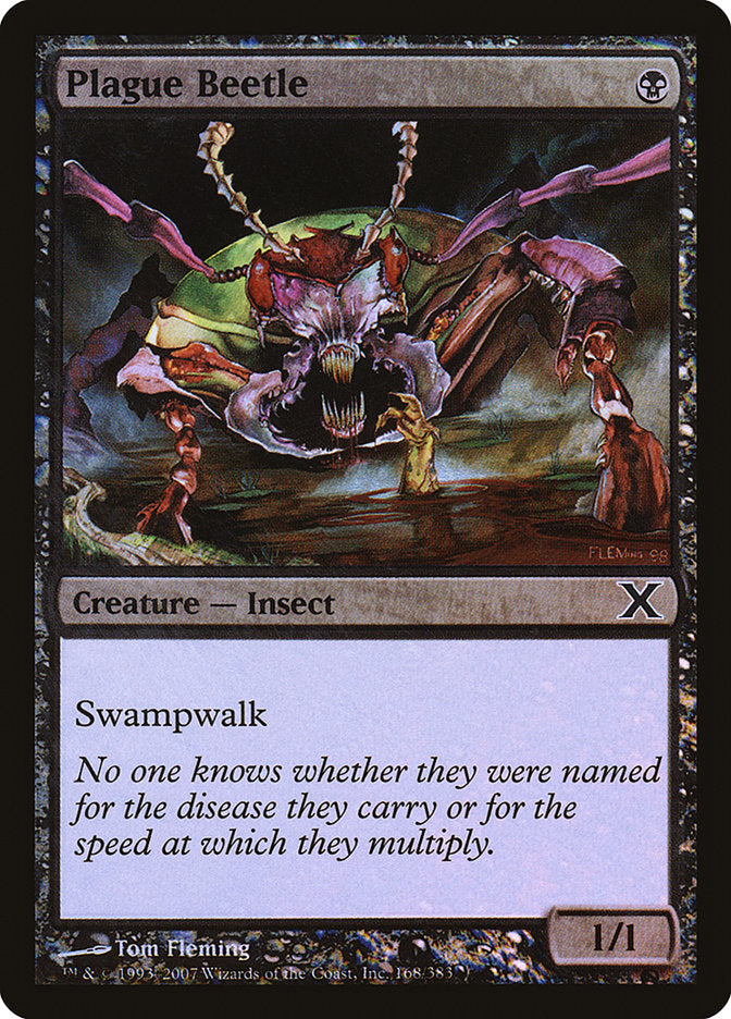Plague Beetle (Premium Foil) [Tenth Edition] - Magic: The Gathering - Card Brawlers | Quebec | Canada |