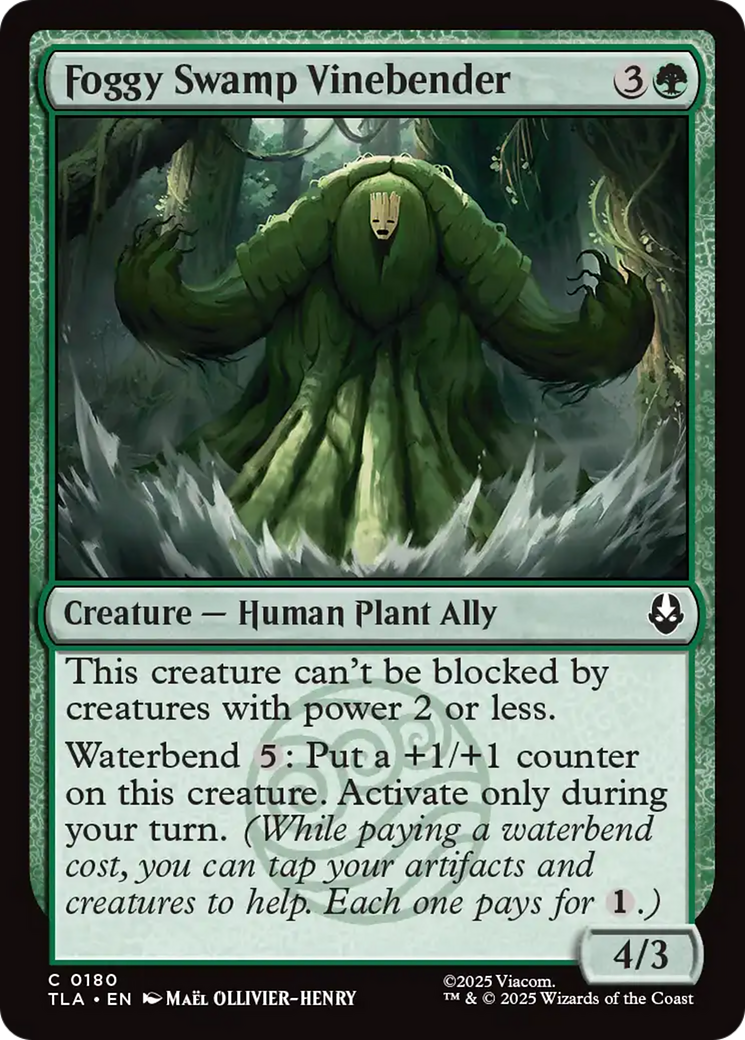 Foggy Swamp Vinebender [Avatar: The Last Airbender] - Magic: The Gathering - Card Brawlers | Quebec | Canada |