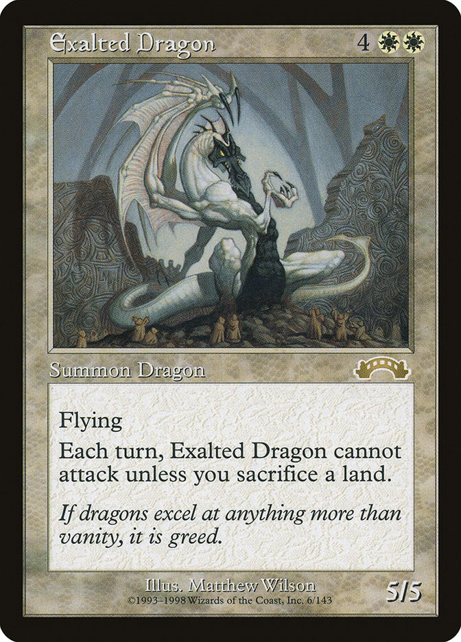 Exalted Dragon [Exodus] - Magic: The Gathering - Card Brawlers | Quebec | Canada |
