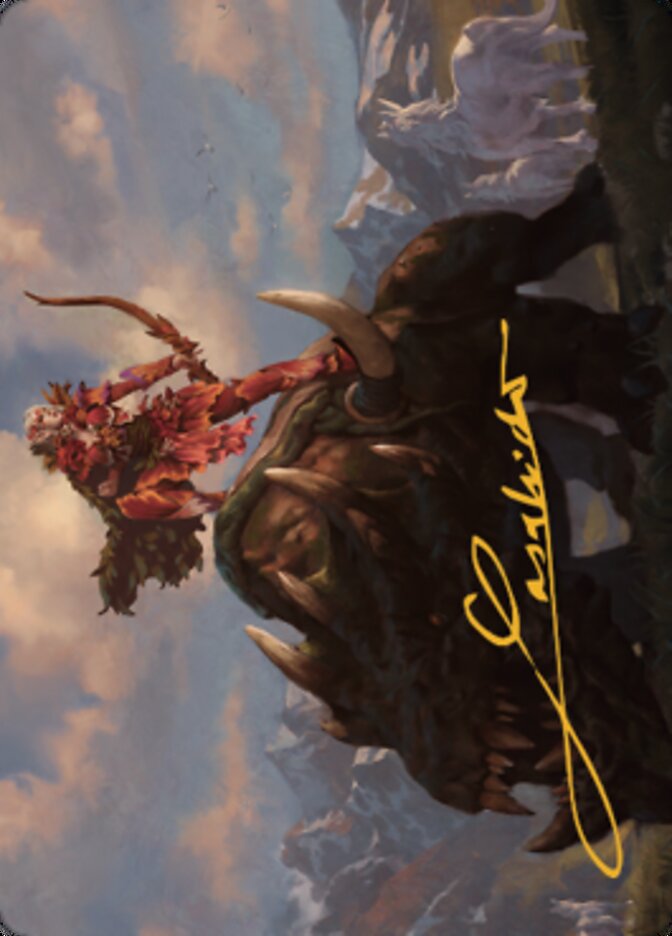 Meria's Outrider Art Card (Gold-Stamped Signature) [Dominaria United Art Series] - Magic: The Gathering - Card Brawlers | Quebec | Canada |