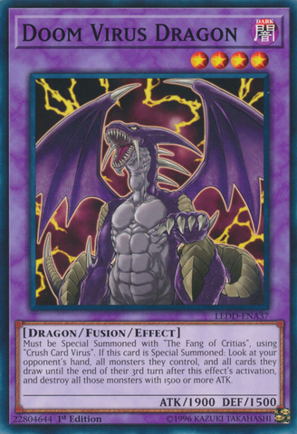 Doom Virus Dragon [Decks Dragon Légendaires] [LEDD-ENA37] 