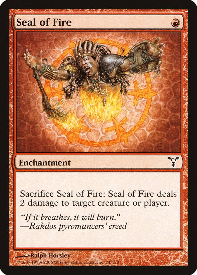 Seal of Fire [Dissension] - Magic: The Gathering - Card Brawlers | Quebec | Canada |