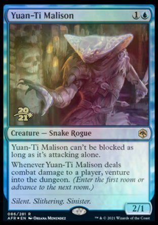 Yuan-Ti Malison [Dungeons & Dragons: Adventures in the Forgotten Realms Prerelease Promos] - Magic: The Gathering - Card Brawlers | Quebec | Canada |