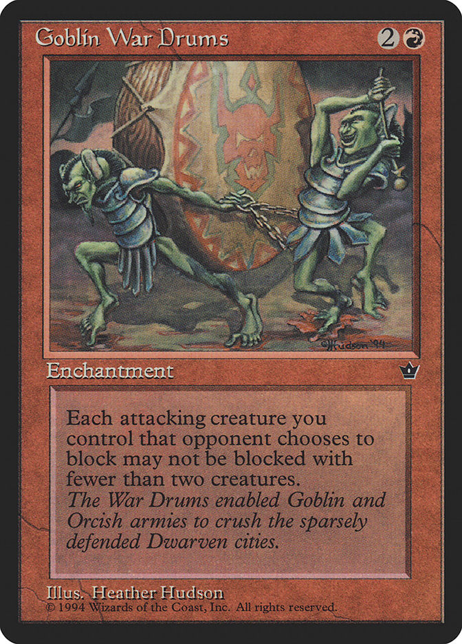 Goblin War Drums (Heather Hudson) [Fallen Empires] - Magic: The Gathering - Card Brawlers | Quebec | Canada |