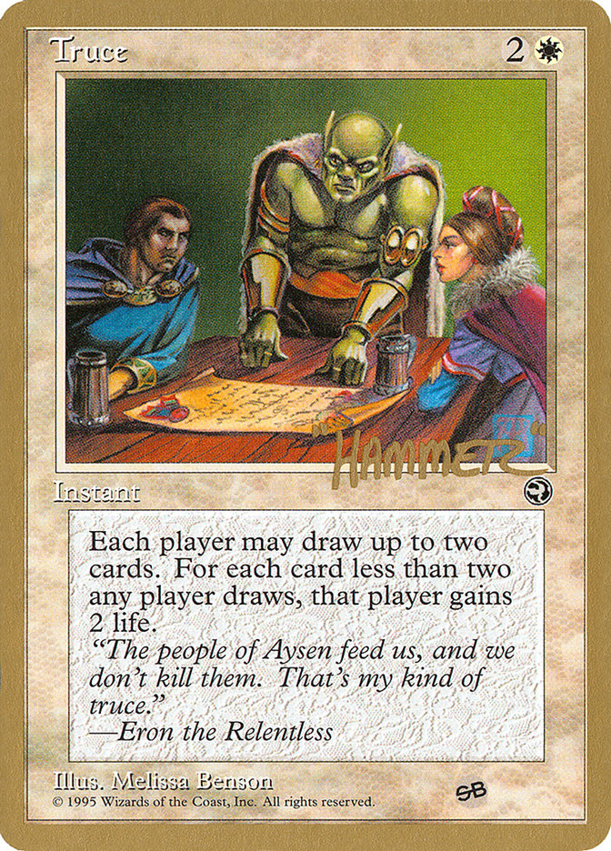 Truce (Shawn "Hammer" Regnier) (SB) [Pro Tour Collector Set] - Magic: The Gathering - Card Brawlers | Quebec | Canada |