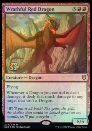 Wrathful Red Dragon [Commander Legends: Battle for Baldur's Gate Prerelease Promos] - Magic: The Gathering - Card Brawlers | Quebec | Canada |