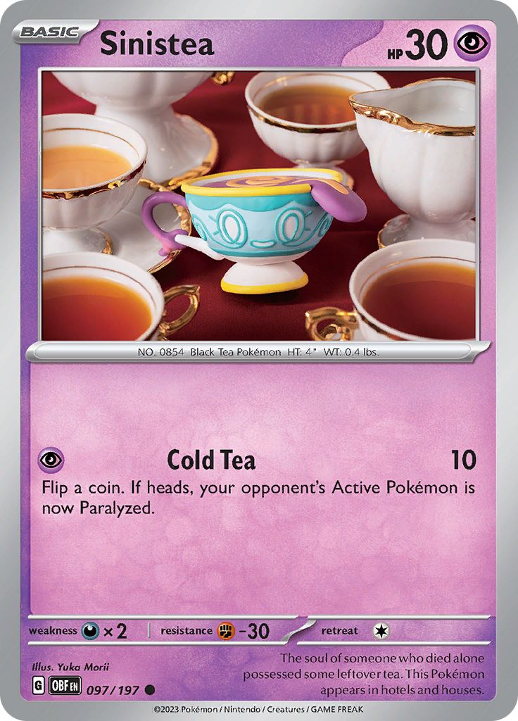 Sinistea (097/197) [Scarlet & Violet: Obsidian Flames] - Pokémon - Card Brawlers | Quebec | Canada |