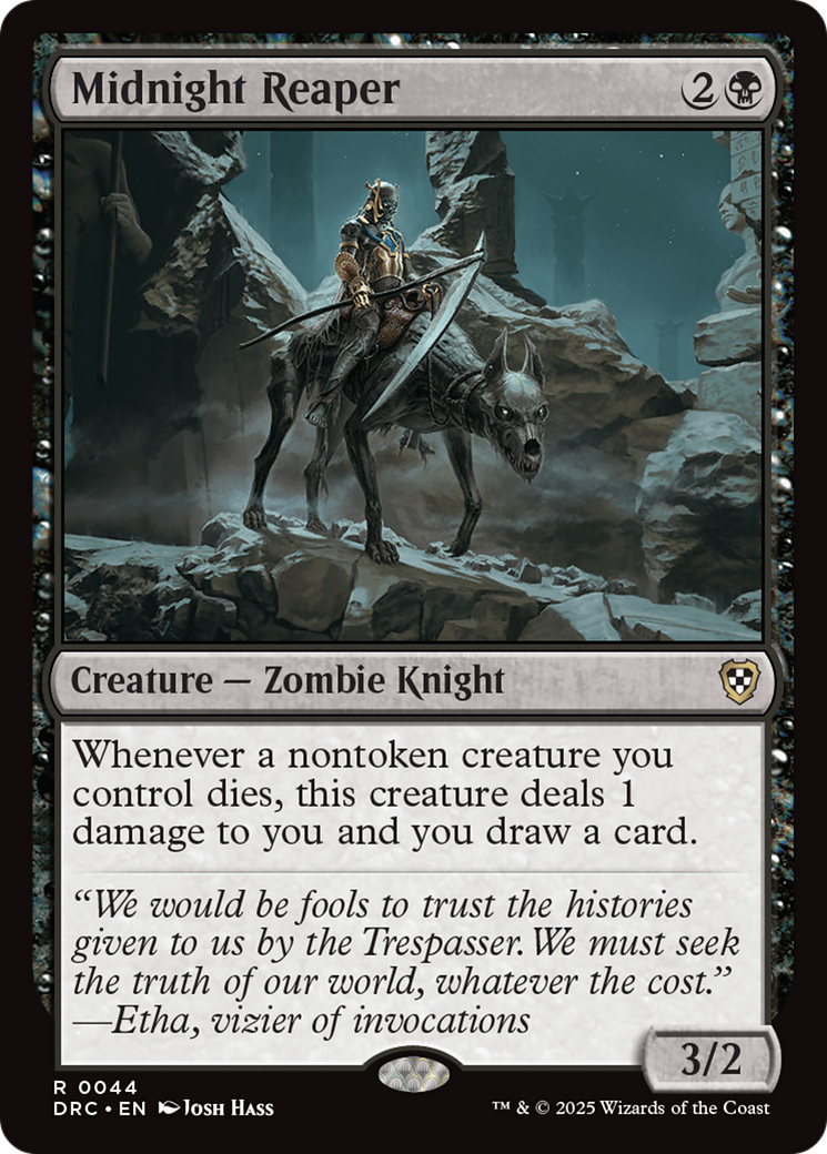 Midnight Reaper [Aetherdrift Commander] - Magic: The Gathering - Card Brawlers | Quebec | Canada |