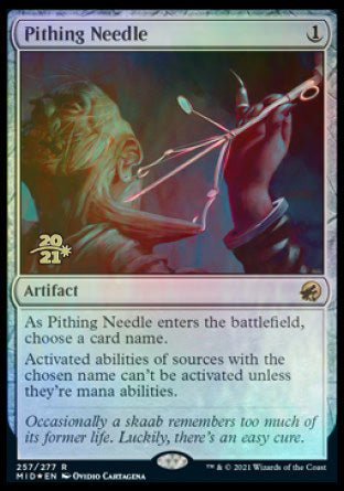 Pithing Needle [Innistrad: Midnight Hunt Prerelease Promos] - Magic: The Gathering - Card Brawlers | Quebec | Canada |
