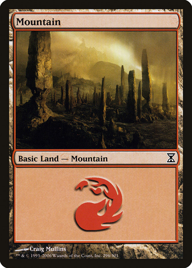 Mountain (296) [Time Spiral] - Magic: The Gathering - Card Brawlers | Quebec | Canada |