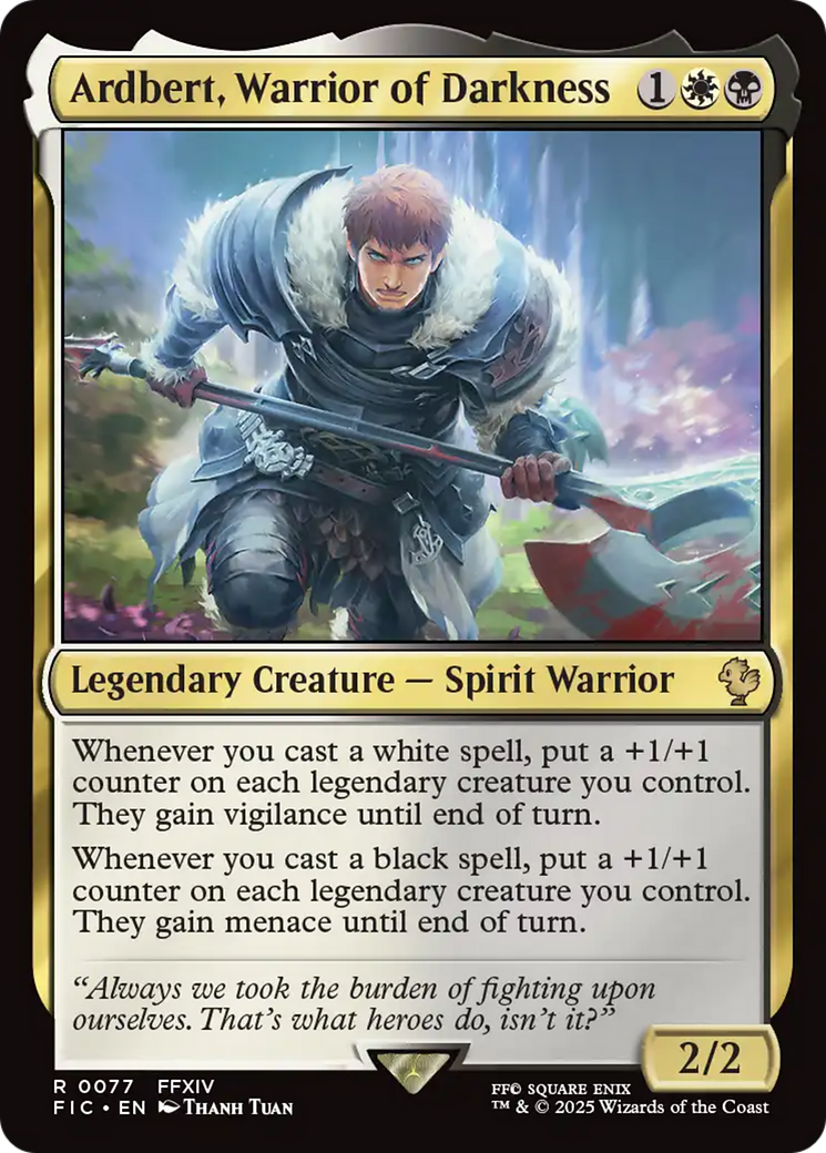 Ardbert, Warrior of Darkness [FINAL FANTASY Commander] - Magic: The Gathering - Card Brawlers | Quebec | Canada |