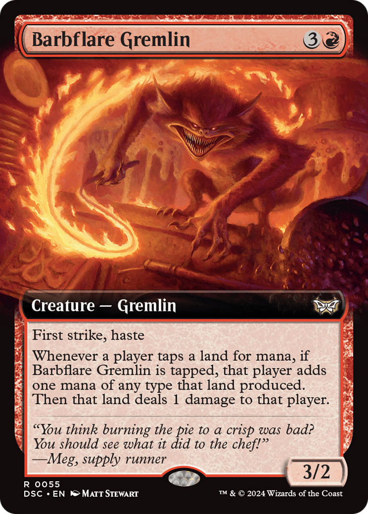 Barbflare Gremlin (Extended Art) [Duskmourn: House of Horror Commander] - Magic: The Gathering - Card Brawlers | Quebec | Canada |