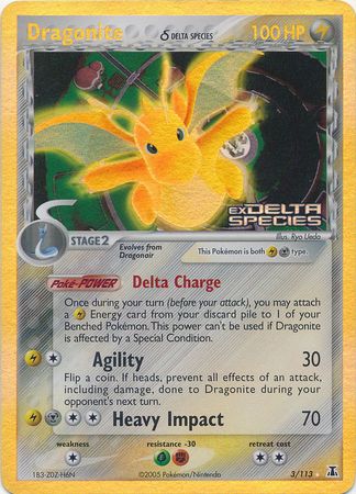 Dragonite (3/113) (Delta Species) (Stamped) [EX: Delta Species] - Pokémon - Card Brawlers | Quebec | Canada |