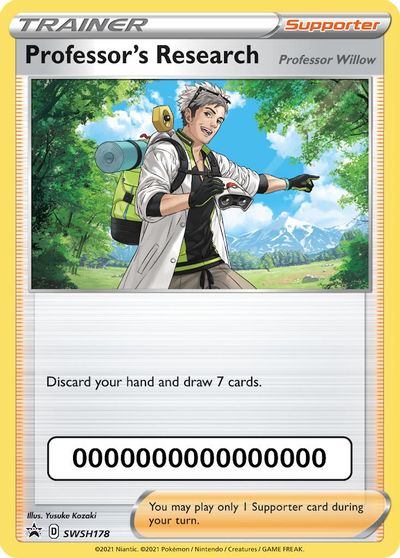 Professor's Research (SWSH178) (Pokemon Go Code) [Sword & Shield: Black Star Promos] - Pokémon - Card Brawlers | Quebec | Canada |