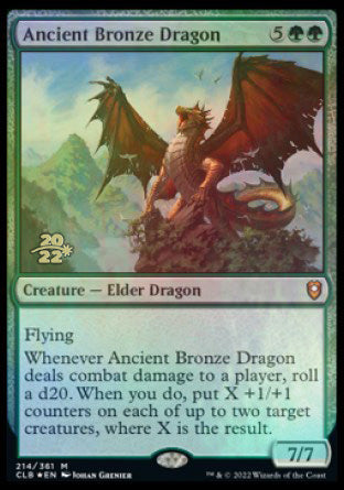 Ancient Bronze Dragon [Commander Legends: Battle for Baldur's Gate Prerelease Promos] - Magic: The Gathering - Card Brawlers | Quebec | Canada |