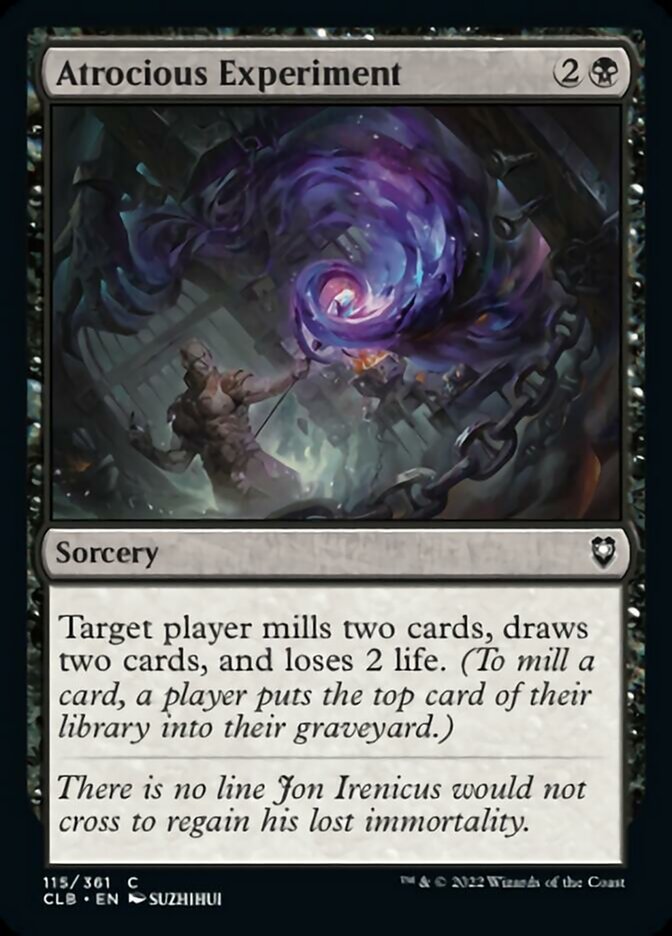 Atrocious Experiment [Commander Legends: Battle for Baldur's Gate] - Magic: The Gathering - Card Brawlers | Quebec | Canada |