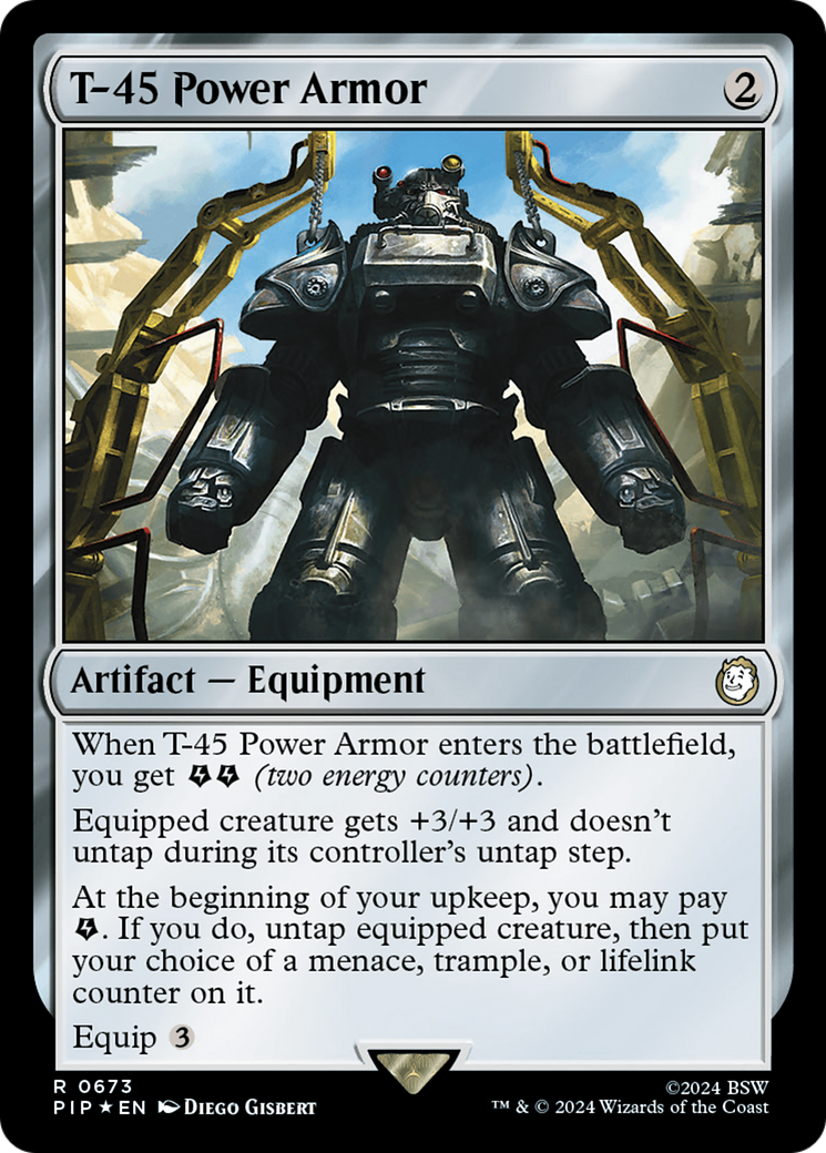 T-45 Power Armor (Surge Foil) [Fallout] - Magic: The Gathering - Card Brawlers | Quebec | Canada |