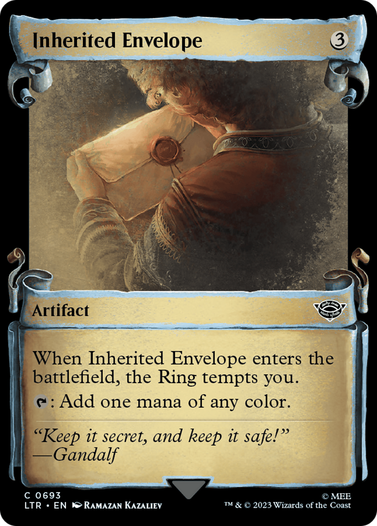 Inherited Envelope [The Lord of the Rings: Tales of Middle-Earth Showcase Scrolls] - Magic: The Gathering - Card Brawlers | Quebec | Canada |