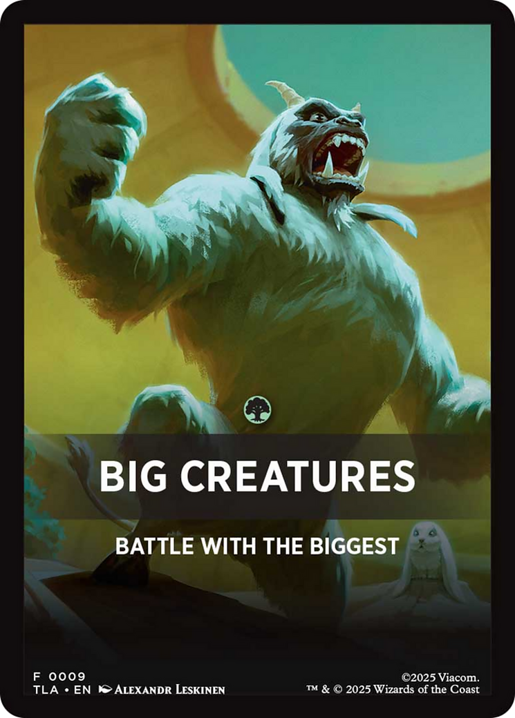 Big Creatures Theme Card [Avatar: The Last Airbender Tokens] - Magic: The Gathering - Card Brawlers | Quebec | Canada |