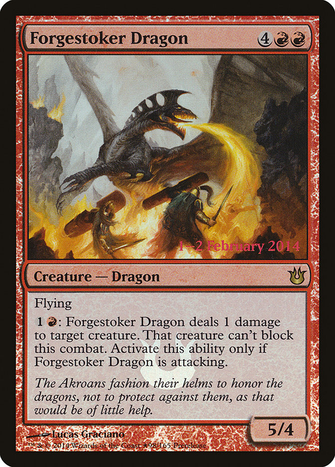 Forgestoker Dragon [Born of the Gods Prerelease Promos] - Magic: The Gathering - Card Brawlers | Quebec | Canada |